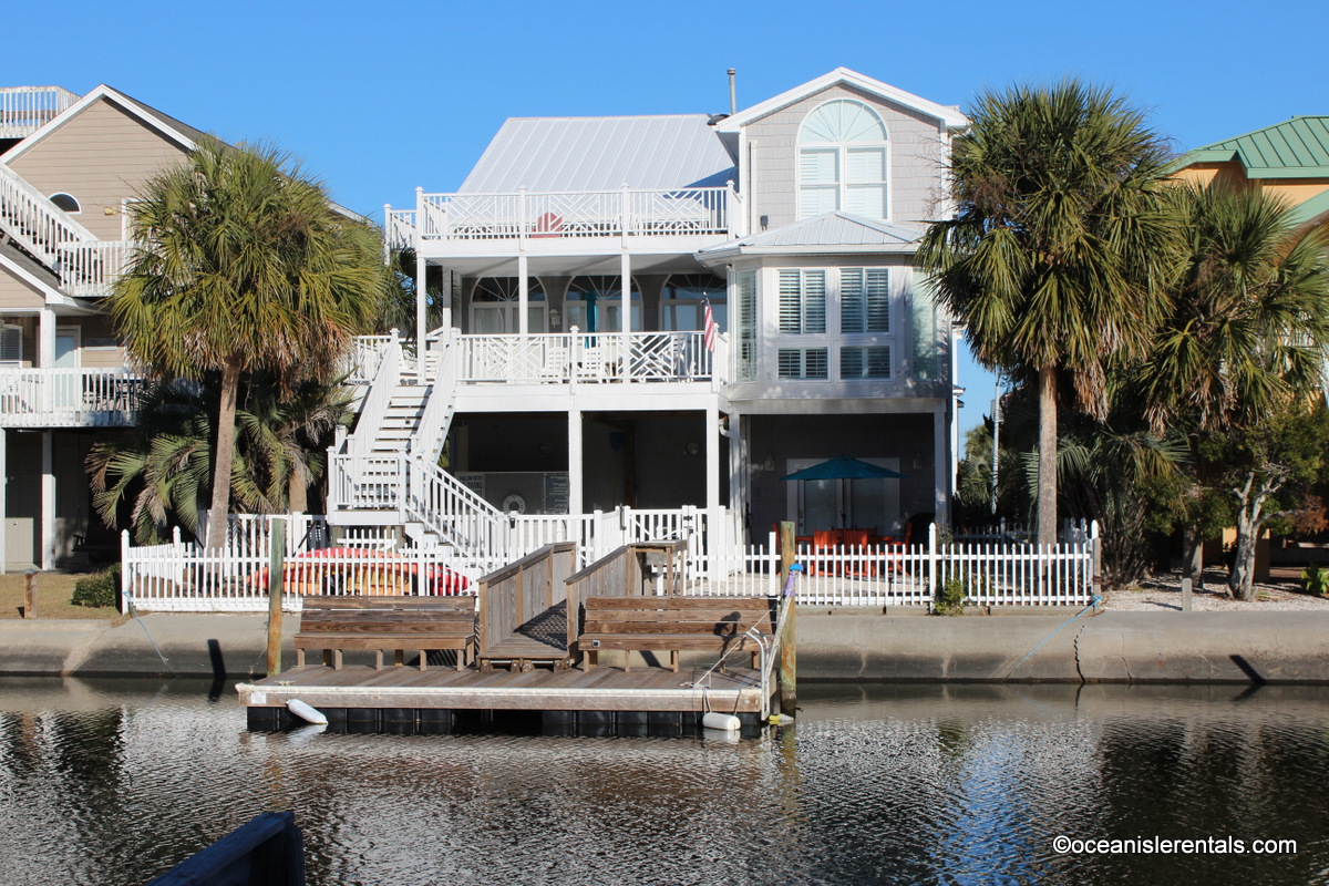 Ocean Isle Vacation rentals Canal Waterfront